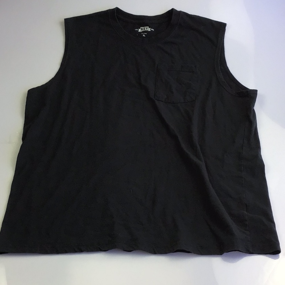 Key men’s pocket tank top black size XL
